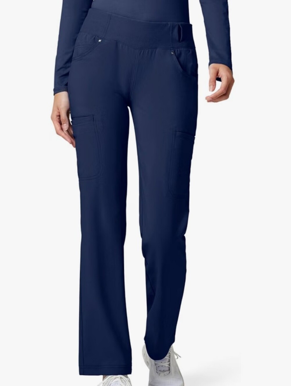 Cherokee Navy Blue Iflex Pull-On Cargo Scrub Pants